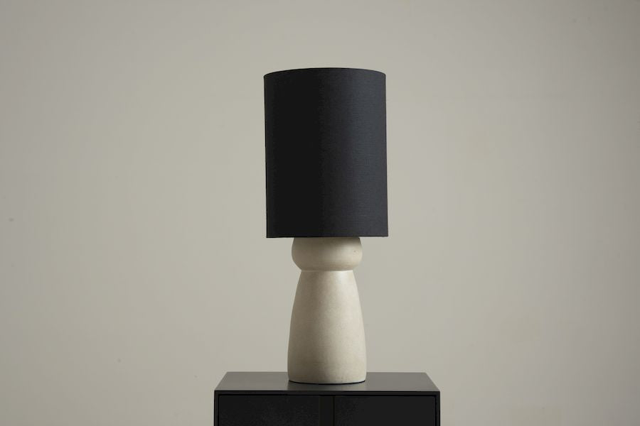 TERRACOTA JUTE CYLINDRICAL LAMP