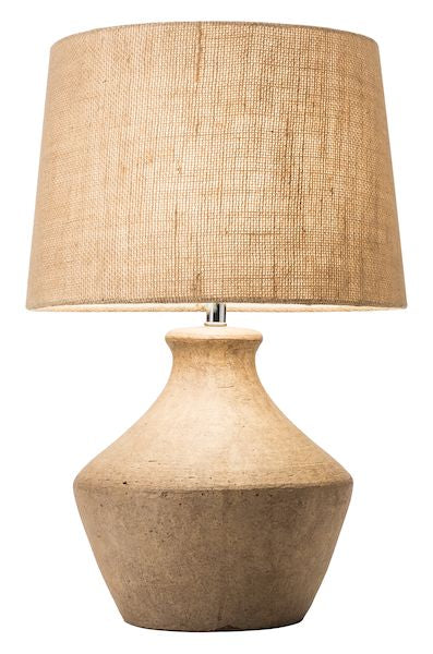 TERRACOTTA ROUGH BASE LAMP