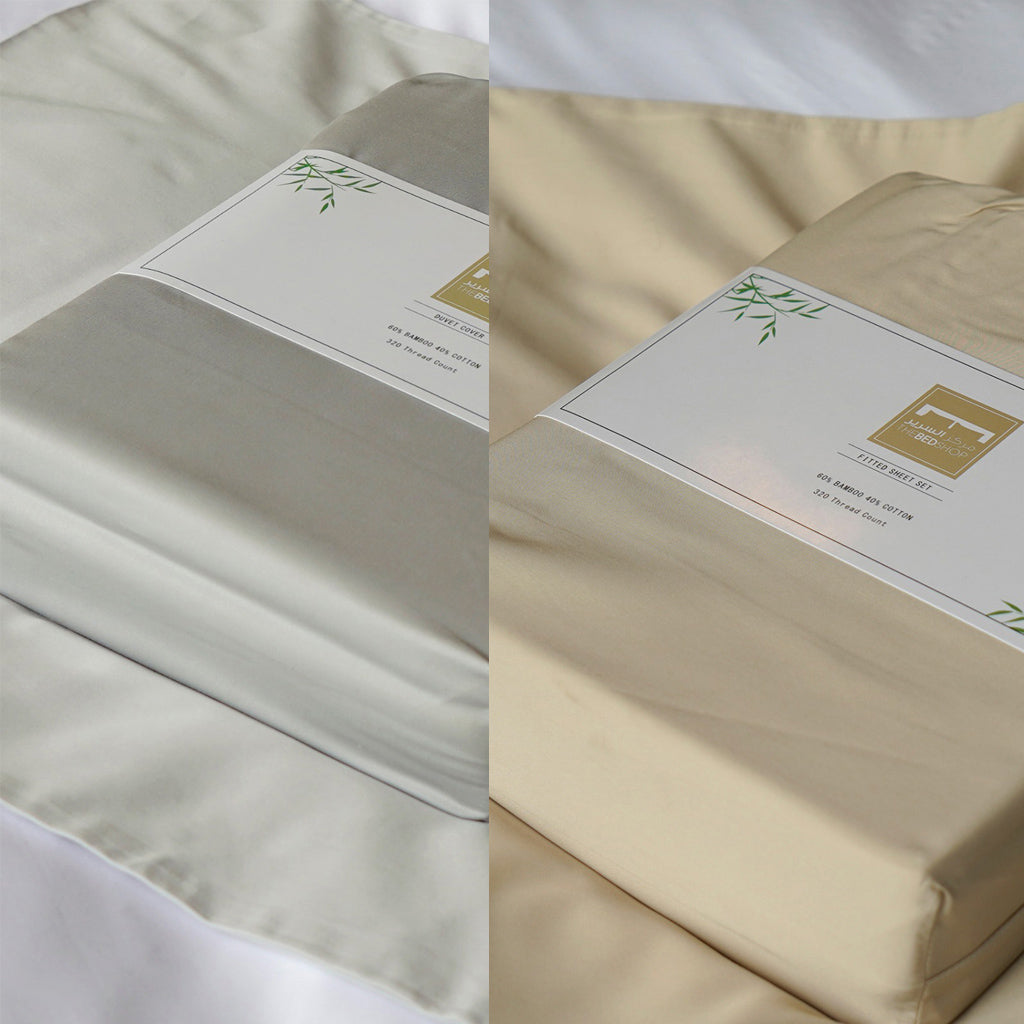 BED LINEN SET - PLAIN BEIGE