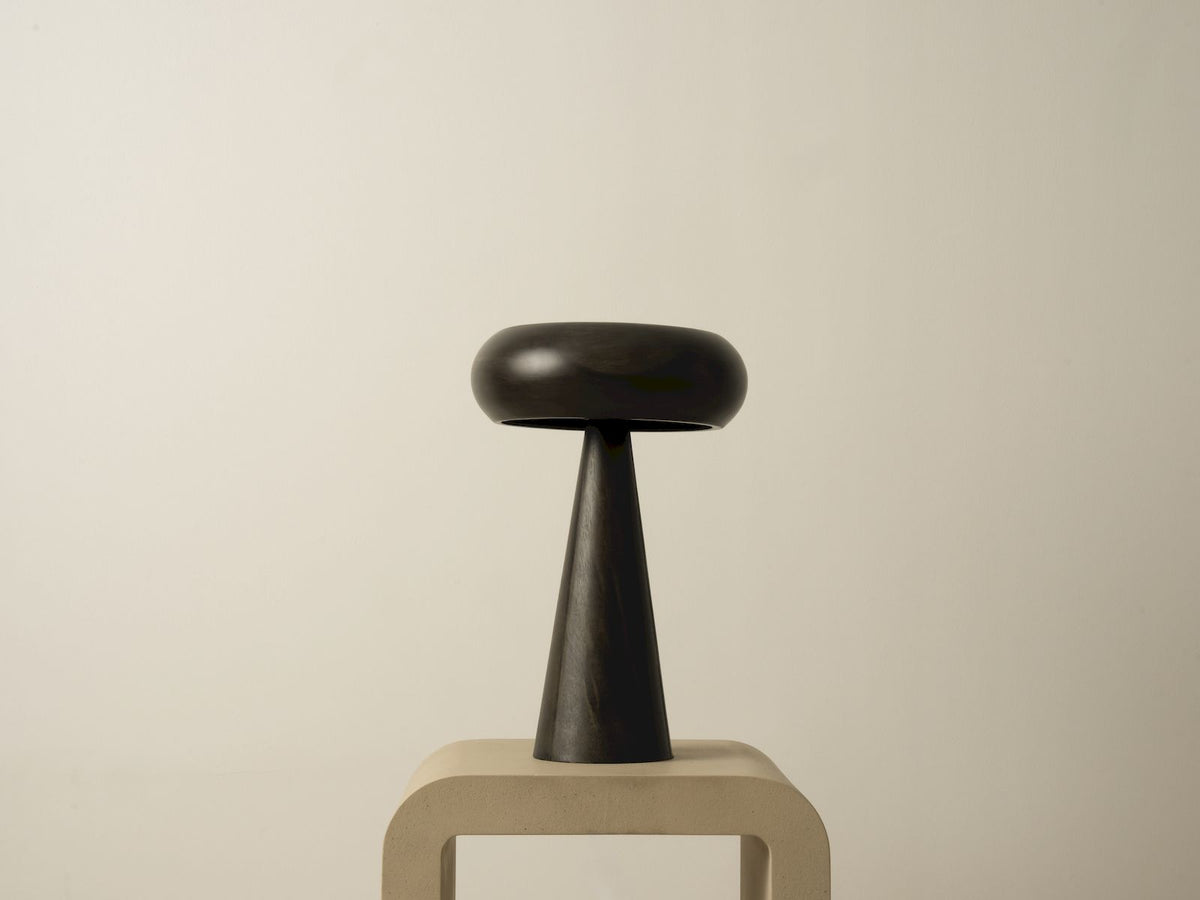 MUSHROOM ACACIA WOODEN TABLE LAMP