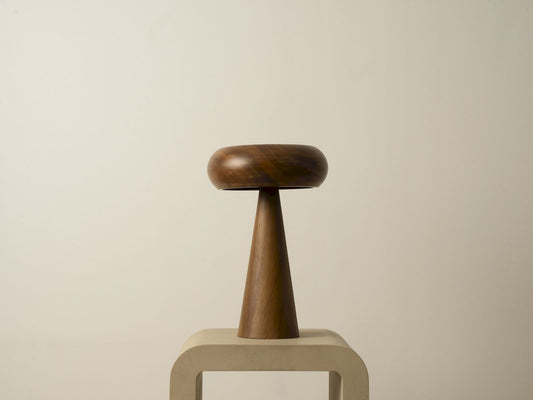 MUSHROOM ACACIA WOODEN TABLE LAMP