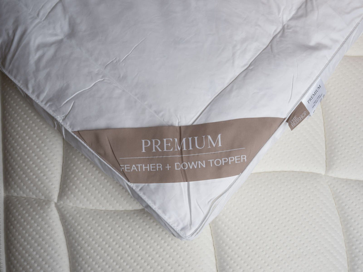 TOPPER - DOWN/FEATHER COTTON SATIN