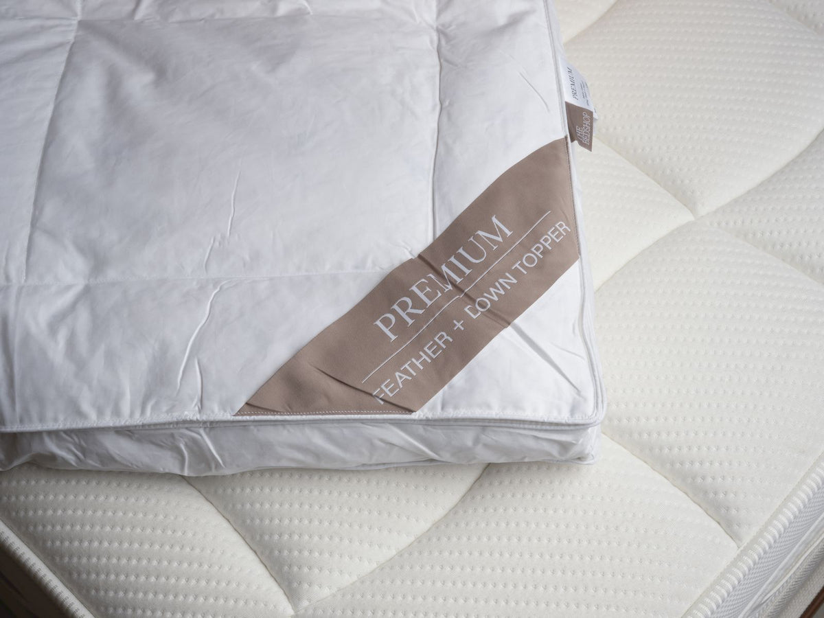 TOPPER - DOWN/FEATHER COTTON SATIN