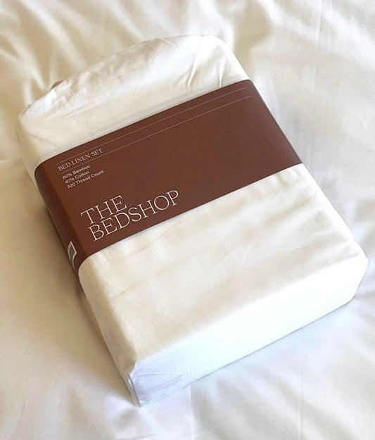 BED LINEN SET - PLAIN WHITE