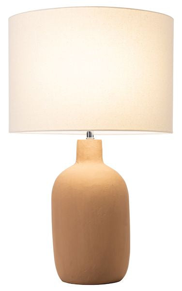 PAPER PULP CYLINDRICAL BASE LAMP
