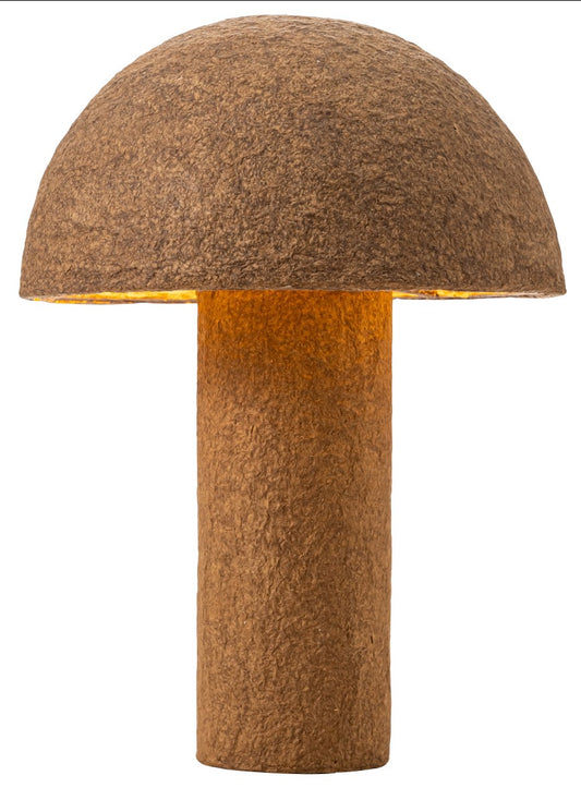 MUSHROOM PAPER  PULP TABLE LAMP
