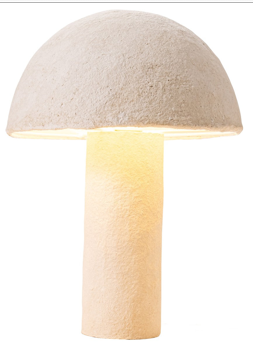 MUSHROOM PAPER  PULP TABLE LAMP